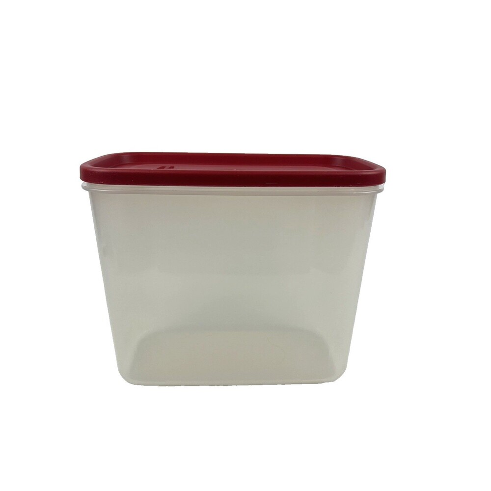 Rubbermaid 16.2 Cup Rectangular Food Storage Container Red Lid Model 7N03